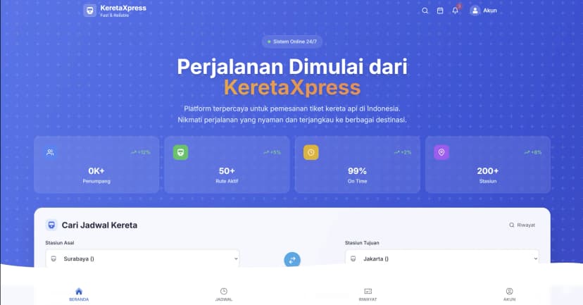 KERETAXPRESS - WEB APPLICATION